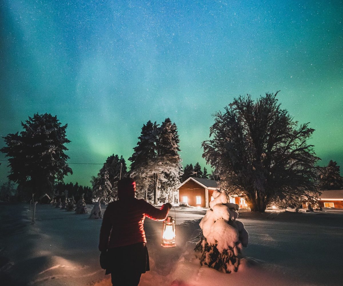 Lapland Deluxe revontulet lyhty pystykuva 1M